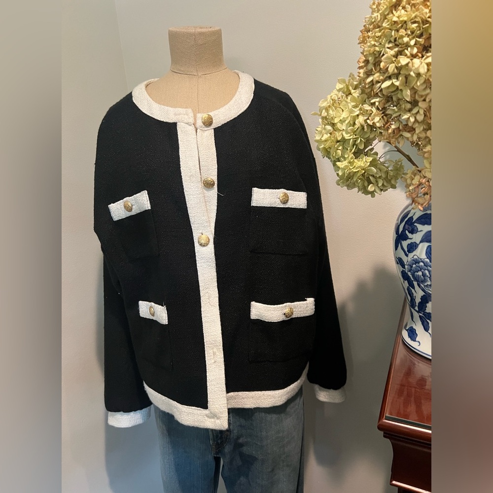 BY ANTHROPOLOGIE Boucle Jacket, size XL